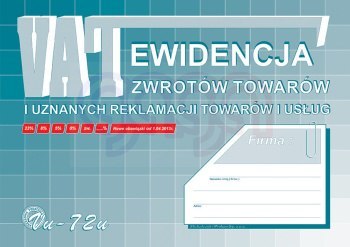 Vu72-u Ewid.VAT zwrot tow.i uznan.reklamacji A4 Michalczyk i Prokop