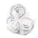 Zestaw 3 mydlanych białych róż DZIEŃ KOBIET MAMY