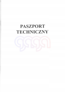 Paszport techniczny A5/36stron
