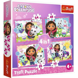 Puzzle PRZYGODY GABI KOCI DOMEK GABI 4w1 TREFL 207 elementów 34620