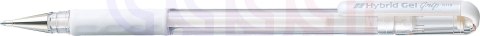 Długopis żelowy 0,8mm biały K118-W PENTEL - HYBRID GEL GRIP