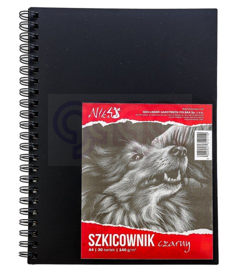 Szkicownik A4 140g 30kartek czarny KOH I NOOR BLO-SZA414-00104