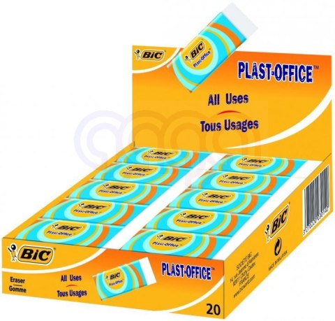 Gumka BIC Plast-Office Gumka, 20szt. 927867